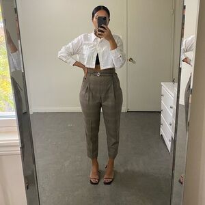 H&M CROP TOP BUTTON DOWN SHIRT